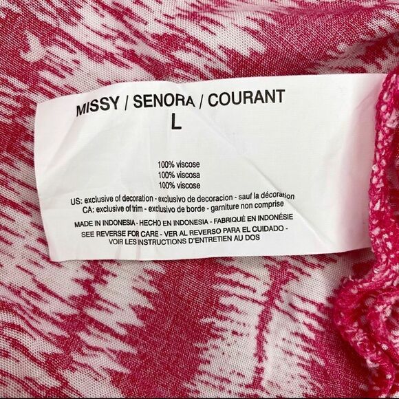 Gloria Vanderbilt Size Large Nova Flutter Sleeves Blouse Top - Picture 10 of 12